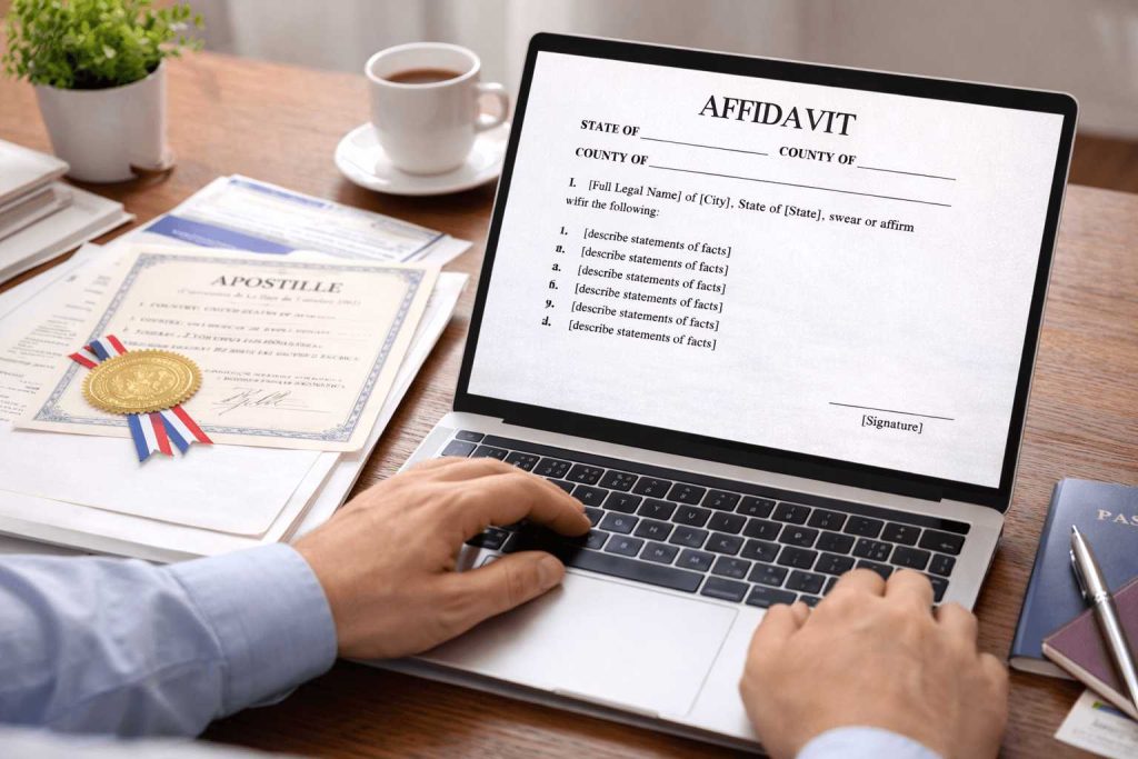 Affidavit drafting support for notary and affidavit services UK