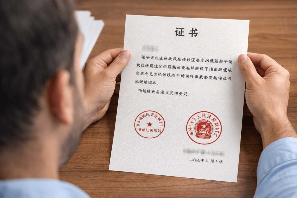 certified Mandarin translation of official Chinese documents for UK use